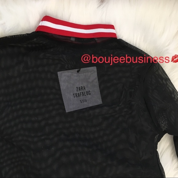 ZARA Semi-Sheer T-Shirt - Picture 4 of 8